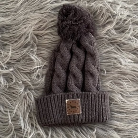American Doxie Classic Knitted Pom Beanie - Picture 2 of 3